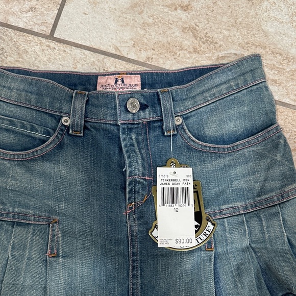 Juicy Couture Blue Denim Skirt Size 12 - Picture 3 of 7